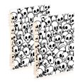 thumbnail image 1 of Haosy Skulls Line Notebooks 2 Pcs 1-subject Journal 60 Sheets A5 College Ruled Paper Detachable Ring 8.3"x5.7", 1 of 8