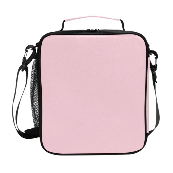 Haosy Soft Pink Reusable Lunch Box Men/Women Insulated Lunch Bag for School Picnic Travel