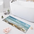 thumbnail image 1 of Haosy Starfish Conch Sea Bathroom Rugs Non Slip Absorbent Soft Plush Quick Dry Bath Mat, 39"x20", 1 of 8