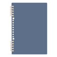 thumbnail image 1 of Haosy Steel Blue Notebooks 1-subject Journal 60 Sheets A5 College Ruled Paper Detachable Ring 8.3"x5.7", 1 of 8