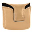 thumbnail image 1 of Haosy Summer Tan Golf Mallet Putter Cover Strong Magnetic Leather Golf Club Headcover Closure, 1 of 7