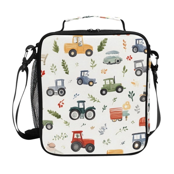 Haosy Tractors and Leaf Reusable Lunch Box Men/Women Insulated Lunch Bag for School Picnic Travel