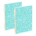 thumbnail image 1 of Haosy Turquoise Bubbles Notebooks 2 Pcs 1-subject Journal 60 Sheets A5 College Ruled Paper Detachable Ring 8.3"x5.7", 1 of 8