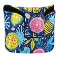 thumbnail image 1 of Haosy Vibrant Tropical Pineapple Orange Golf Mallet Putter Cover Strong Magnetic Leather Golf Club Headcover Closure, 1 of 7