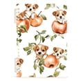 thumbnail image 1 of Haosy Watercolor Dog Leaf Apple Notebooks 1-subject Journal 60 Sheets A5 College Ruled Paper Detachable Ring 8.3"x5.7", 1 of 8