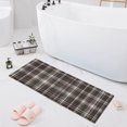 thumbnail image 1 of Haosy White Scottish Tartan Bathroom Rugs Non Slip Absorbent Soft Plush Quick Dry Bath Mat, 39"x20", 1 of 8