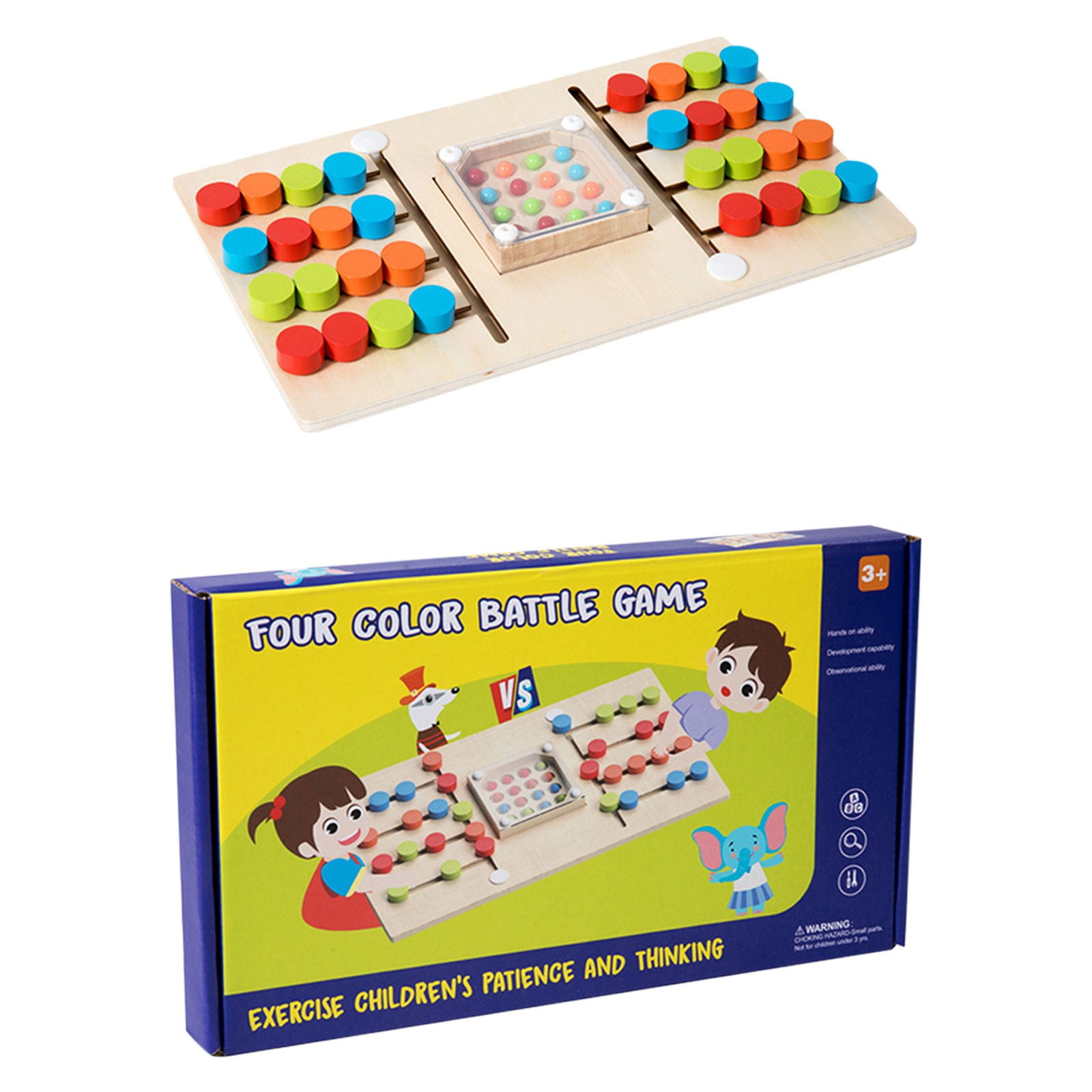 Haotrend Clearance Sale Education No Lose Parts Wooden Color Matching
