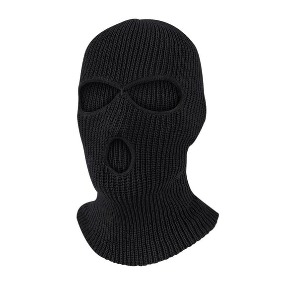 Haoxianjian 3 Hole Winter Knitted Mask, Outdoor Sports Full Face Cover Ski Mask Warm Knit Balaclava for Adult Sun Protection & Wind Protection Face Cover for Men Women ,Cycling Hiking
