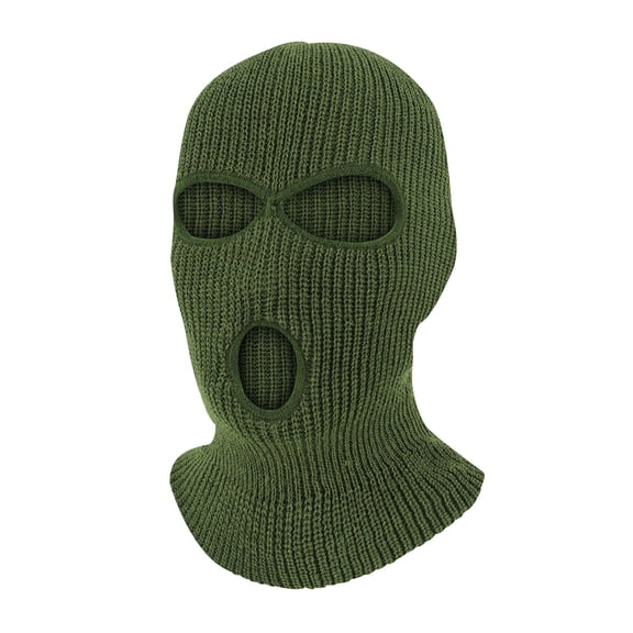 Haoxianjian 3 Hole Winter Knitted Mask, Outdoor Sports Full Face Cover Ski Mask Warm Knit Balaclava for Adult Sun Protection & Wind Protection Face Cover for Men Women ,Cycling Hiking