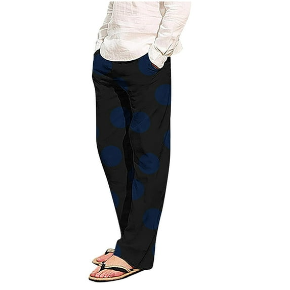 Haoxianjian Baggy Pants Men Pants Fashion Men'S Casual Printing Loose Sport Pajama Pants Trousers Full Length Pants Big & Tall Pants For Men On Clearance