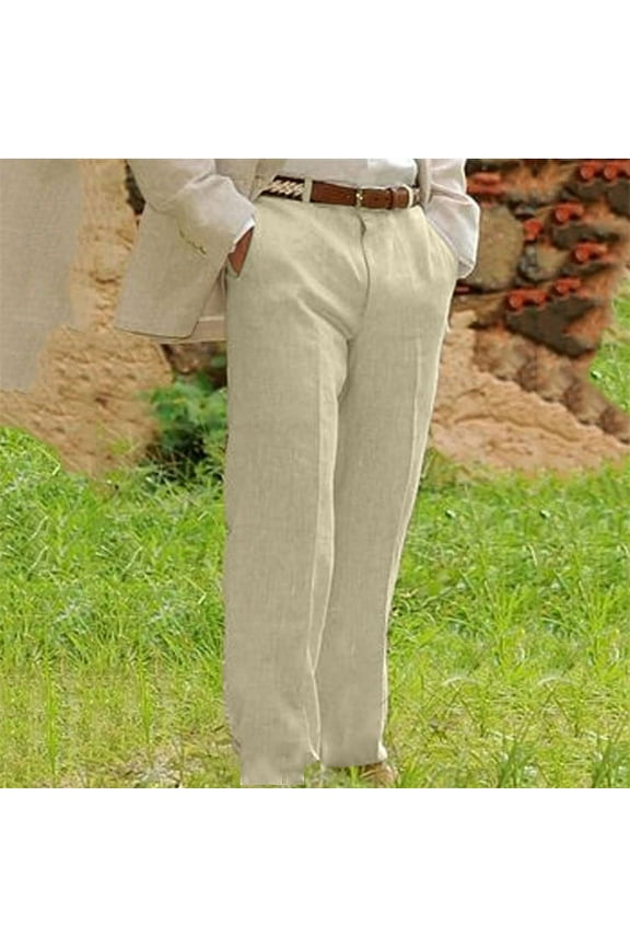 Haoxianjian Black Pants Men Mens Casual Pants Men'S Casual Loose Straight Leg Solid Pants With Double Pleated Front Pocket Sweat Pants For Mens