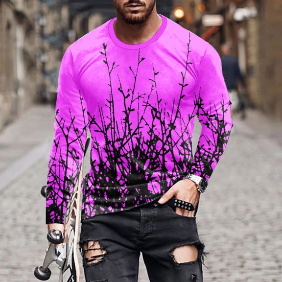 Haoxianjian Black T Shirts For Men Shirts For Teens Men Casual Fashion Printing Round Neck Pullover T-Shirt Short Sleeve Tops Cozy Sport Outwear