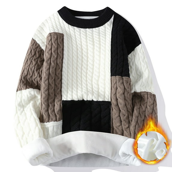 Haoxianjian Fall Sweaters Vintage Sweater Men'S Knitwear Round Neck Elastic Pullover Assorted Colors Texture Trend Sweater Coat Black Turtleneck Men On Clearance