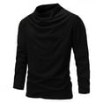 thumbnail image 1 of Haoxianjian Fishing Shirts For Men Sweatshirt Men'S New Pile Collar Fashionable Long Sleeved T-Shirt Solid Color Casual Breathable Base T-Shirt Long Sleeved Mens Long Sleeve Tee Shirts Workout T Shirt, 1 of 8