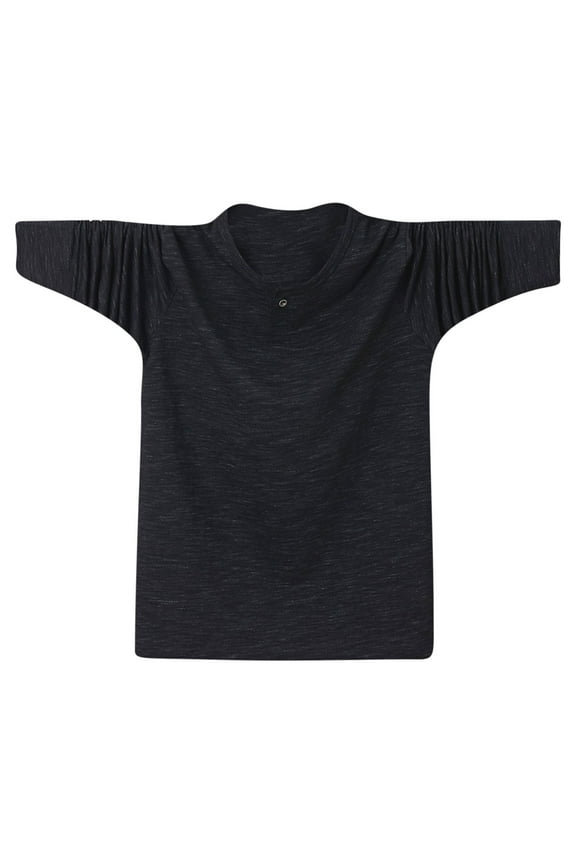 Haoxianjian Fishing Shirts Men Big&TallShirtsForMen Men'S Plus Size Top Loose Collar Thin Long Sleeved T-Shirt Long Sleeved Round Neck Top/Shirt