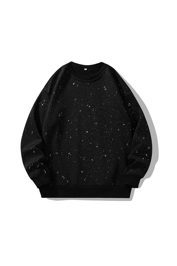 Haoxianjian Golf Shirts For Men Coof&Y Shirts For Men Men'S Solid Color Round Neck Spring Fall Loose Long Sleeved Pullover Hoodie Hoodless Sweatshirts Men'S Loose Fitted Lightweight Long-Sleeve On Cle