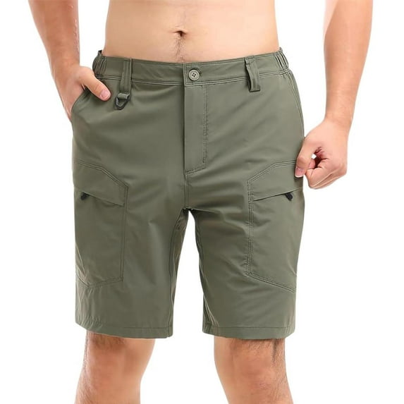 Haoxianjian Men's Cargo Hiking Shorts Lightweight Cargo Work Shorts for Men Summer Travel Golf Casual Outdoor Golf Classic Fits Shorts Multi Pockets