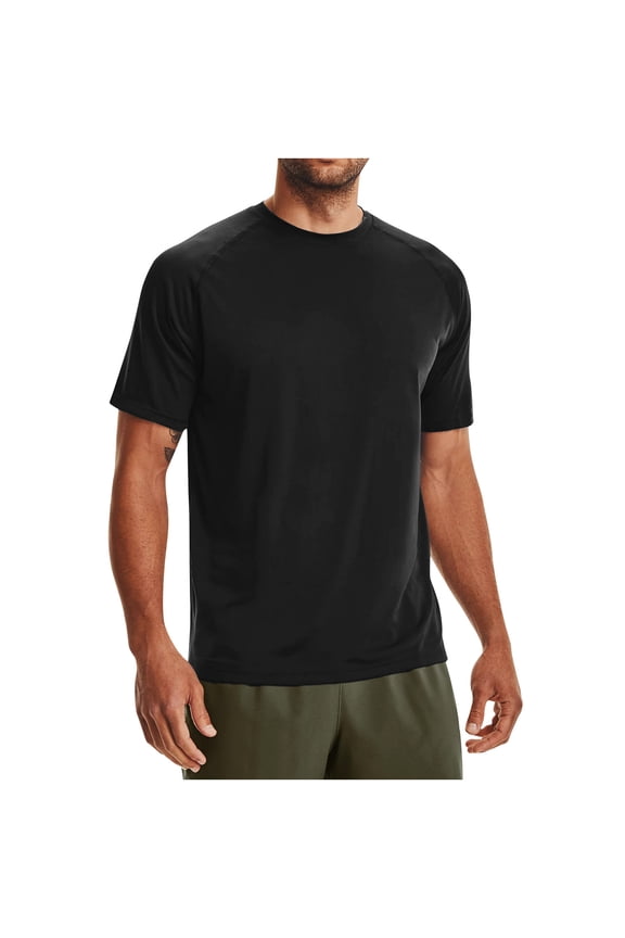 Men’s Short Sleeve Dry Fits Active Crew Neck T Shirt - Quickly Dry Bodybuilding Shirts Athletic Performance Running Gym Workout Tee Tops M-3X