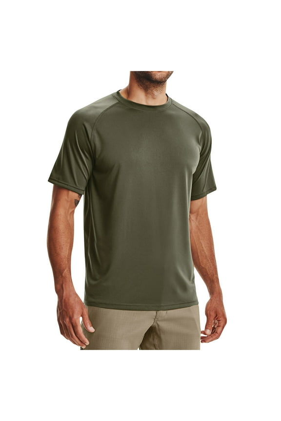 Men’s Short Sleeve Dry Fits Active Crew Neck T Shirt - Quickly Dry Bodybuilding Shirts Athletic Performance Running Gym Workout Tee Tops M-3X