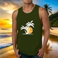 thumbnail image 1 of Haoxianjian Men's Tank Top Sleeveless Muscle Shirts Workout Beach Hawaiian Palm Tree Fashion Graphic Quickly Dry Basic Tees 2X 3X 4X, 1 of 5