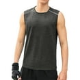 thumbnail image 1 of Haoxianjian Mens Mesh Vests Crewneck Sleeveless Tank Tops Breathable Muscle Shirts Workout Tank Tops Sleeveless Tee Shirts Men Running Beach Loose Fits Tee S-XXXL, 1 of 6