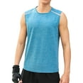 thumbnail image 1 of Haoxianjian Mens Mesh Vests Crewneck Sleeveless Tank Tops Breathable Muscle Shirts Workout Tank Tops Sleeveless Tee Shirts Men Running Beach Loose Fits Tee S-XXXL, 1 of 6