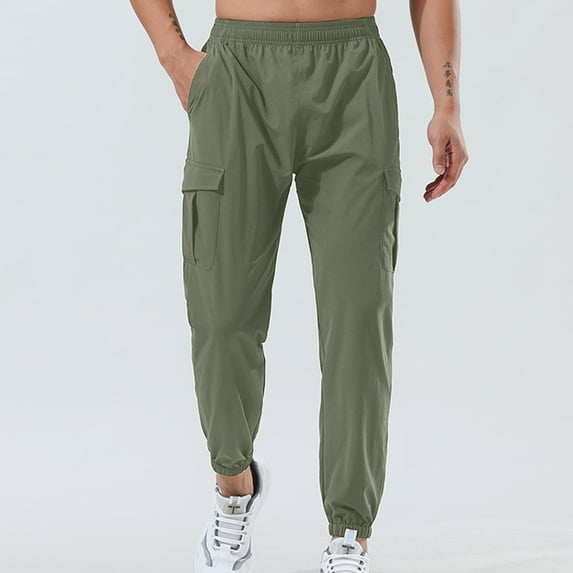 Haoxianjian Mens Sweatpants Mens Workout Pants Men'S Casual Daily Outdoor Beach Loose Lightweight Breathable Pants Track Pants Men