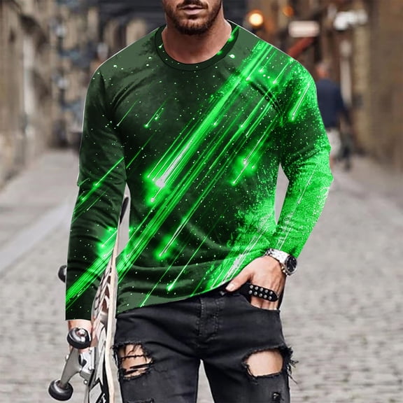 Haoxianjian Shirts For Men Oversized Tshirts For Men Men Casual Fashion Printing Round Neck Pullover T-Shirt Short Sleeve Tops Men'S Casual Athletic Workout Pullover