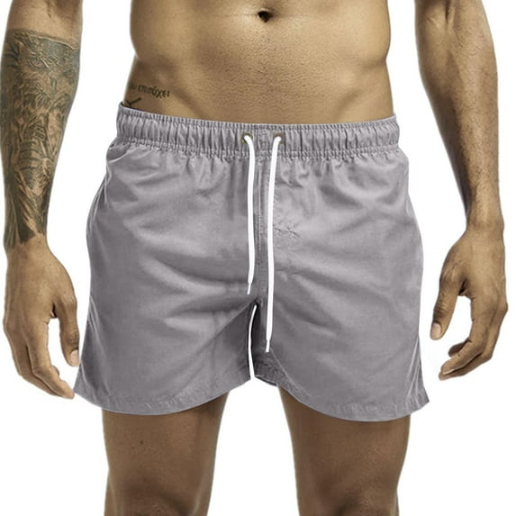 Haoxianjian Shorts for Men Casual the Big Short Workout Gym Running Stright Shorts Elast Waist Athletic Zipper Pocket Quickly Dry Shorts Summer Beach Sports Outdoor Short Pants Activewear M-3X