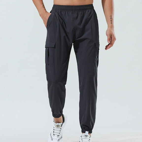 Haoxianjian Work Pants For Men Black Sweatpants Men'S Casual Daily Outdoor Beach Loose Lightweight Breathable Pants Men'S Athletic Pants