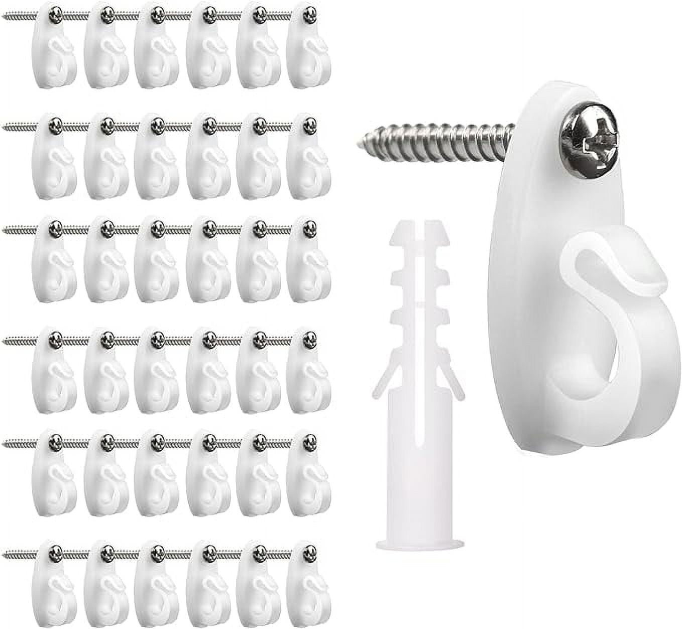 Hap Fung Light Hanger Hooks for Outdoor String Lights,Screw Hooks for Hanging Christmas Light