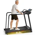 thumbnail image 1 of Hapacity Foldable Walking Treadmill for Seniors - 350 LBS Capacity with Front & Long Handrails, 0%-2% Incline for Home Recovery & Fitness, 1 of 10