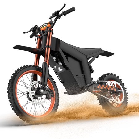 Hapali M01 3000W Peak Electric Dirt Bike for Adults & Teens, 40MPH Off-Road EBike, 48V 21AH Battery Up to 34 Miles, 14"/12" Fat Tire Electric Motorcycle, Dual Hydraulic Brakes, Full Suspension