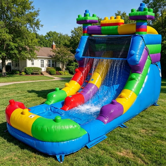 Hapcap Semi Commercial Inflatable Water slide Bounce House for Big Kids or Adults, Wet or Dry Outdoor Use