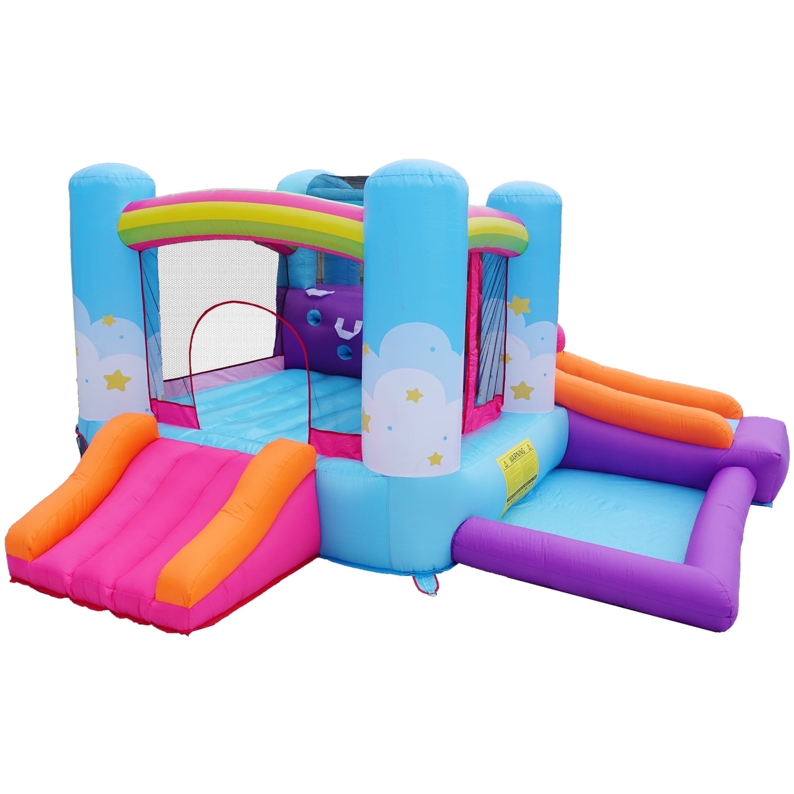 Hapcap Inflatable Toddler Bounce House with Ball Pit and Air Blower, Backyard Indoor for Kids
