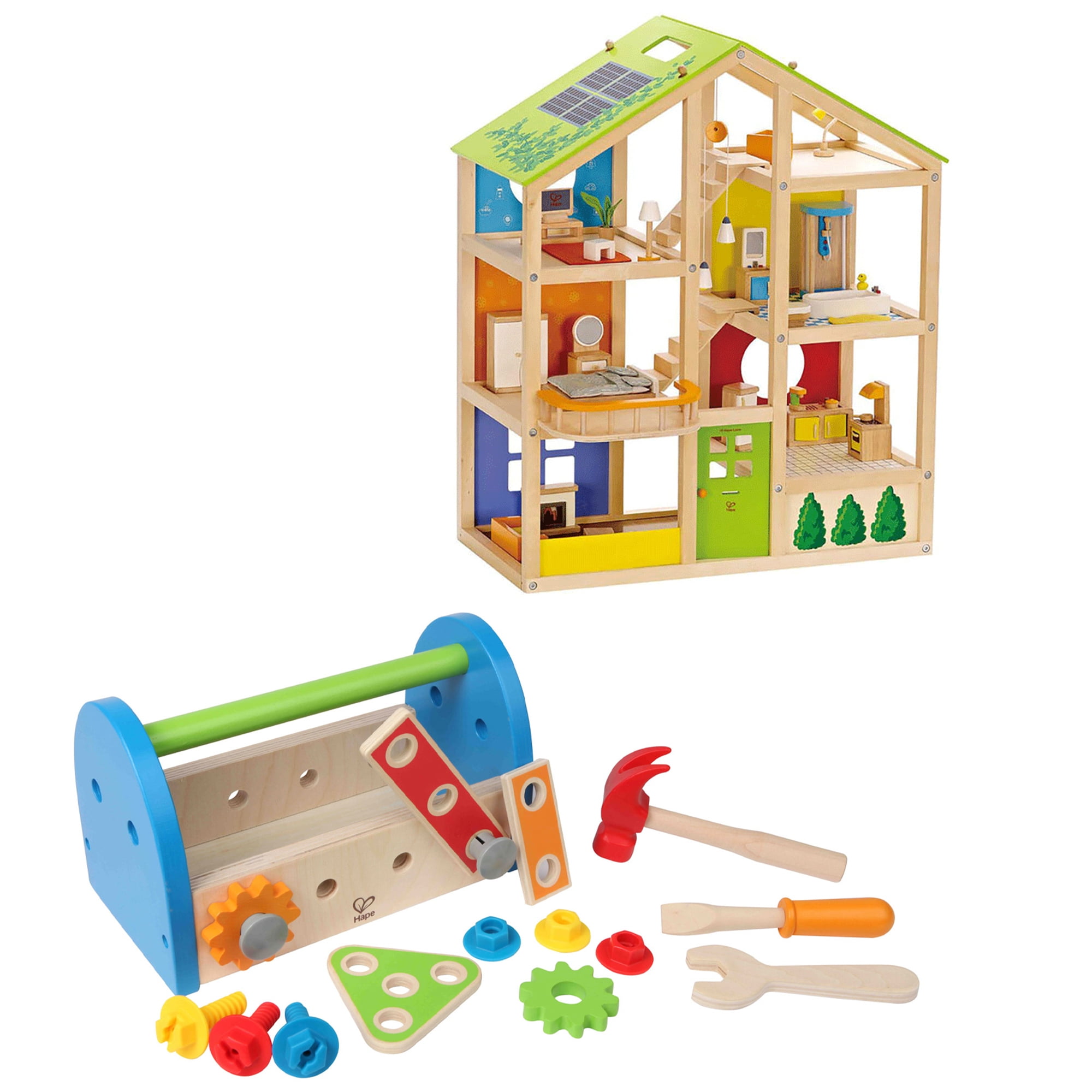 Hape wooden dollhouse deals