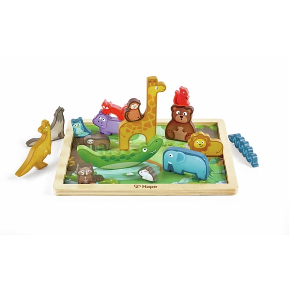 Hape Animal Kingdom Puzzle Set with 16 Animals