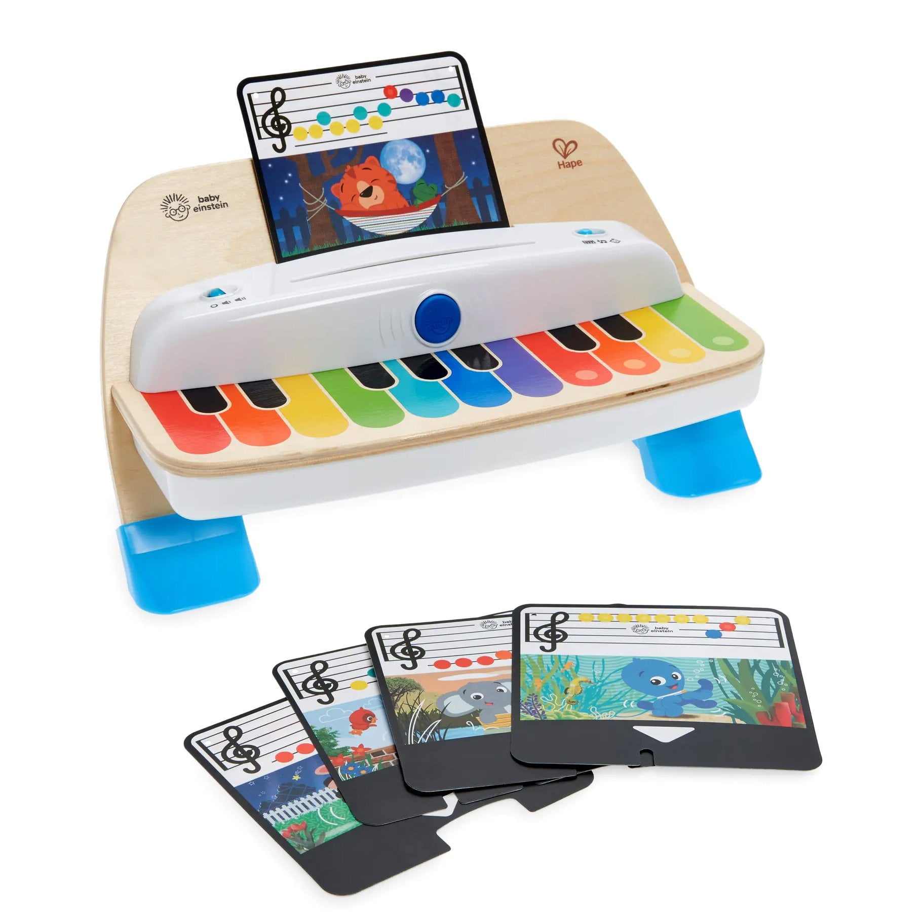 Baby Einstein and Hape Magic Touch Piano Wooden Musical Toddler Toy, Age 6  Months and Up