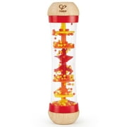 Hape Beaded Raindrops - Red - Wooden Soothing Sounds Toy, Colorful Bead Design, Music Sensory Development Play, Infant, Baby, Toddler, Kids Age 0mo+
