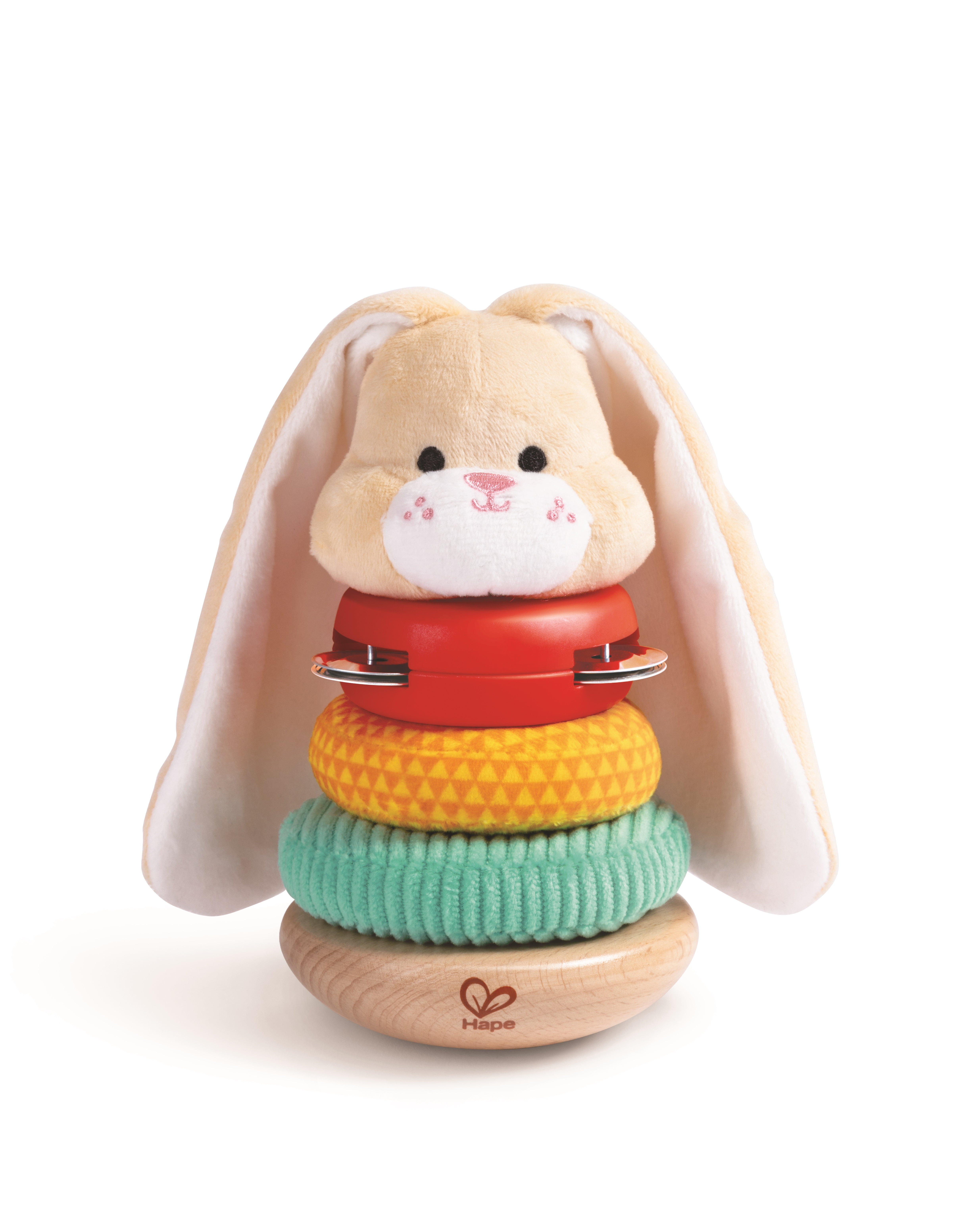 Hape Bunny Stacker, STEM Stacking and Learning Toy, for Unisex Toddler Ages 10 Months+, Plastic