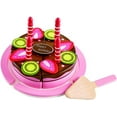 thumbnail image 1 of Hape - Double Flavored Birthday Cake Wooden Play Food Set, 1 of 6