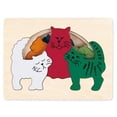 thumbnail image 1 of Hape E6511 George Luck Cats Jigsaw, 1 of 1