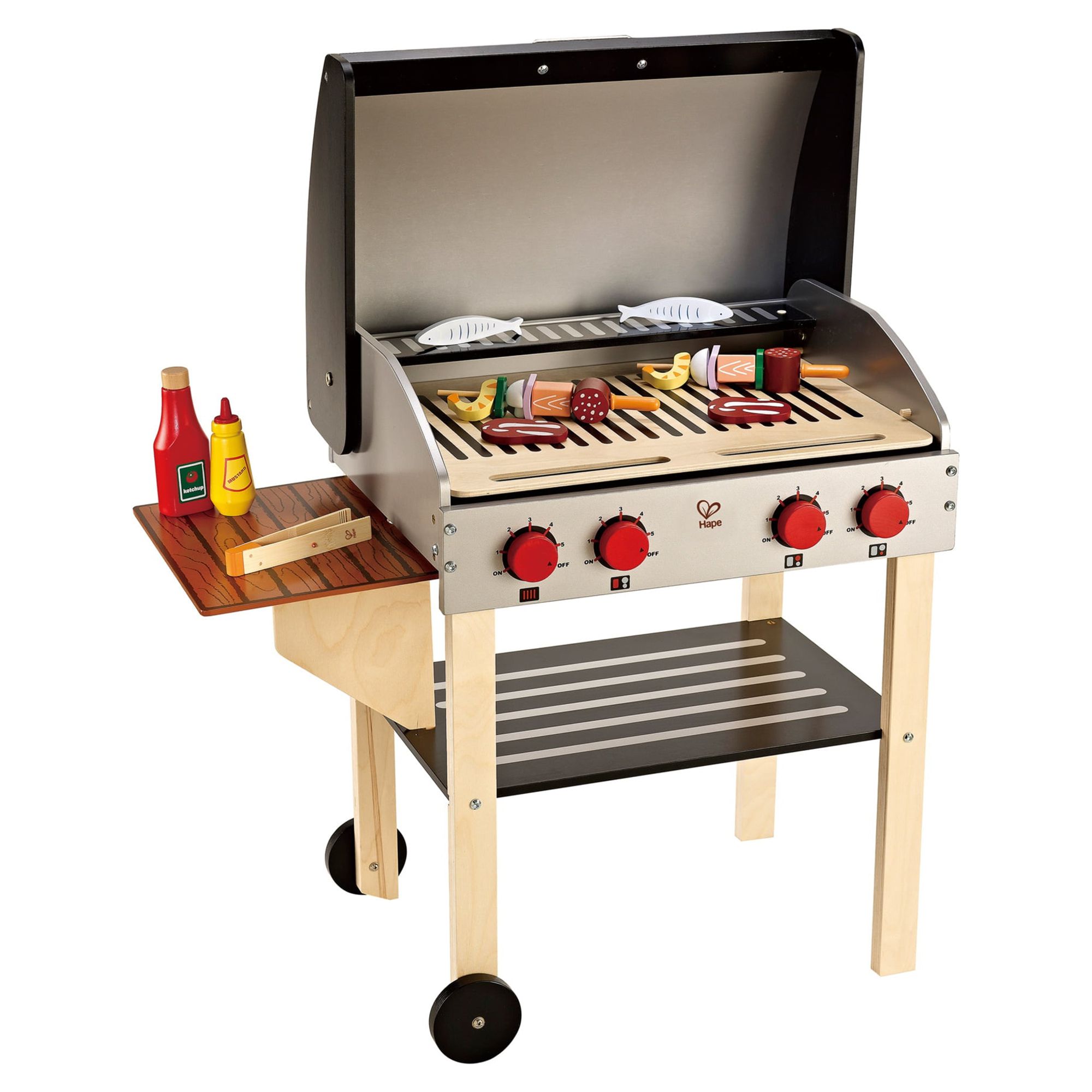 Hape Gourmet Grill Wooden Play Kitchen & Food Accessories, 22 Pieces - image 1 of 7