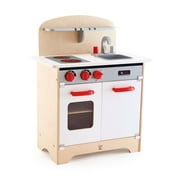 Hape Gourmet Kitchen Toy Fully Equipped Wooden Pretend Play Kitchen Set with Sink, Stove, Baking Oven, Cabinet, Turnable Knobs & Spice Shelf, Gift Idea for Toddlers & Kids Ages 3+