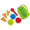 thumbnail image 1 of Hape: Ice Cream Shop - 8pc Playset, Colorful Sand Molds, Beach Toy, Create Dessert Themed Shapes & Sand Castles, Water Play, Kids Toddlers Ages 18mo+, 1 of 5