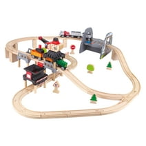Hape Kids Wooden Railway Working on The Railroad Set (E3752)