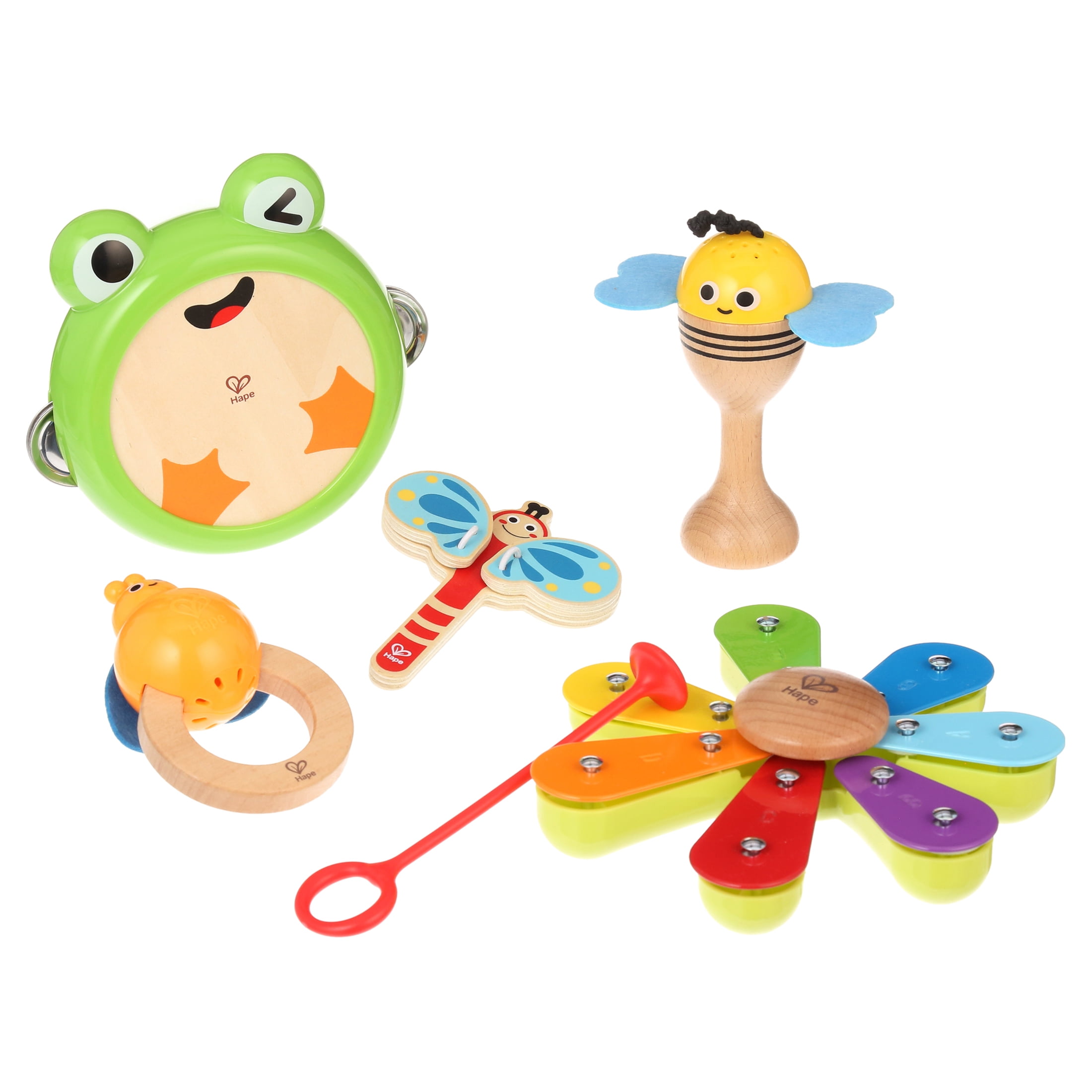 Hape Nature Band Rhythm Set, 5 Piece, for Toddlers Ages 10 Months