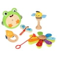 thumbnail image 1 of Hape Nature Band Rhythm Set, 5 Piece, for Toddlers Ages 10 Months, 1 of 10