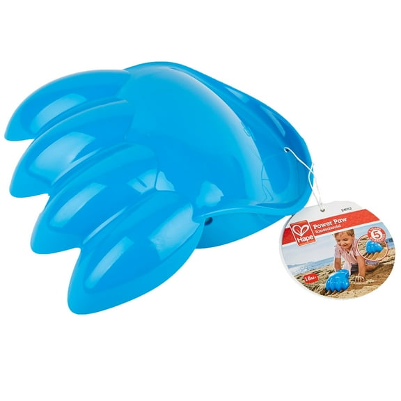 Hape: Power Paw - Blue - Beach & Sand Toy, Hand Glove, Grip & Play, Hole Digging Tool, Scoop & Move Sand, Summer Outdoor Play, Kids Toddlers Age 18mo+
