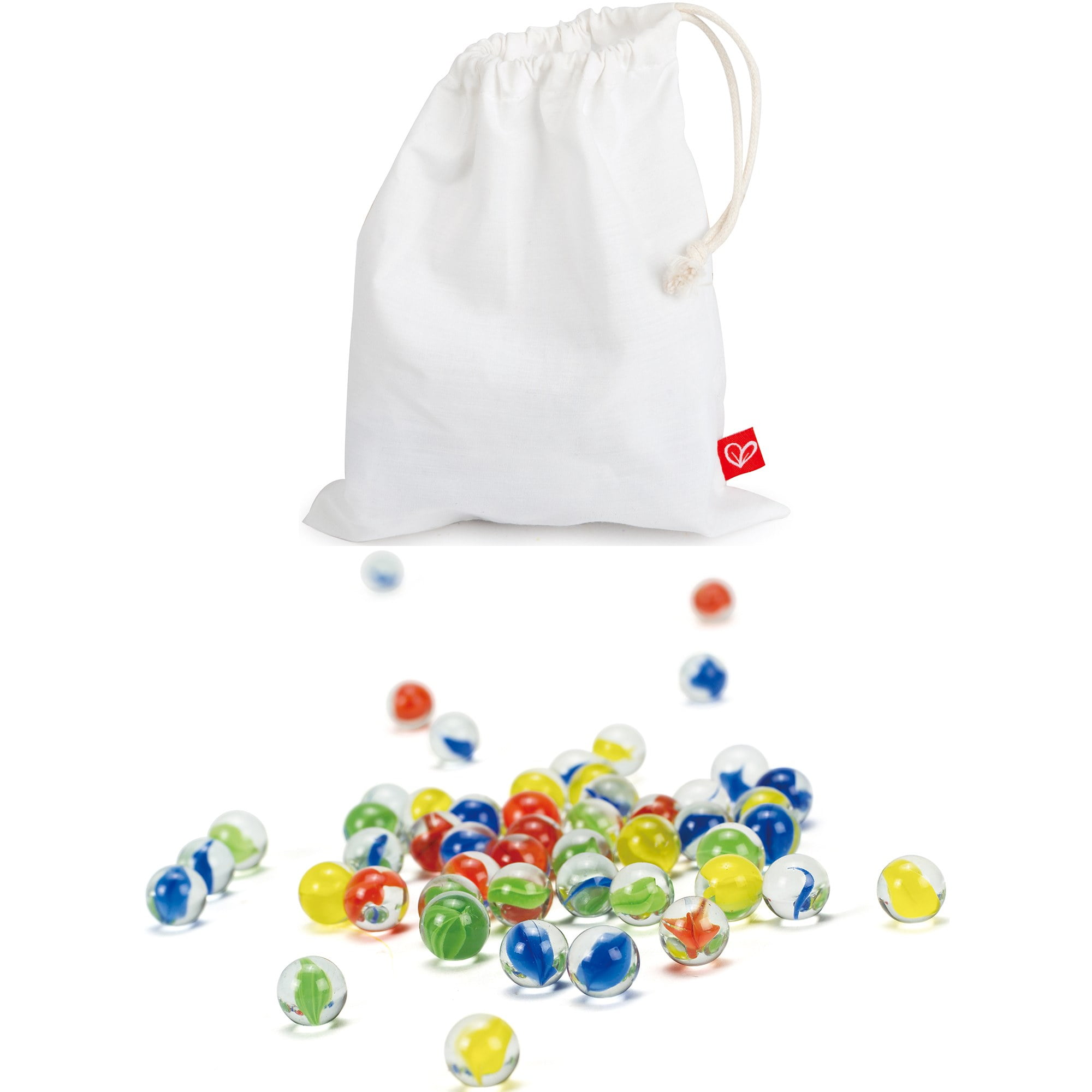Hape: Quadrilla: Marble Racers - 50 Glass Marbles, 5